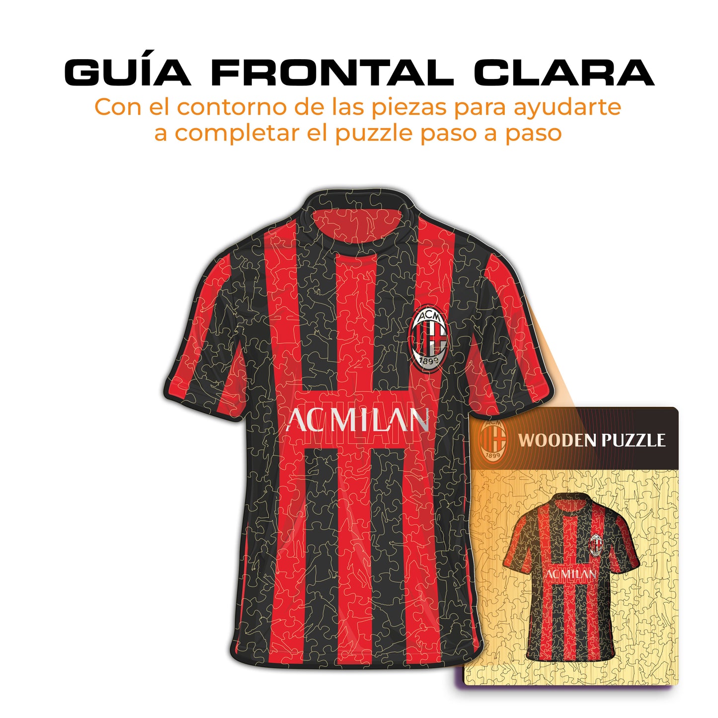 AC Milan® Camiseta - Rompecabezas de Madera