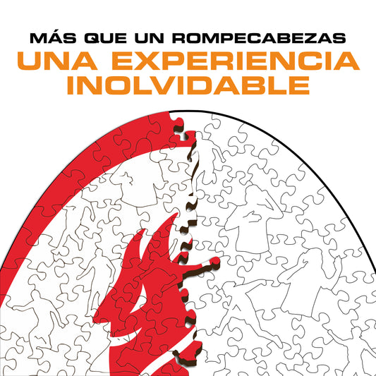 AC Milan® Retro Logo - Rompecabezas de Madera