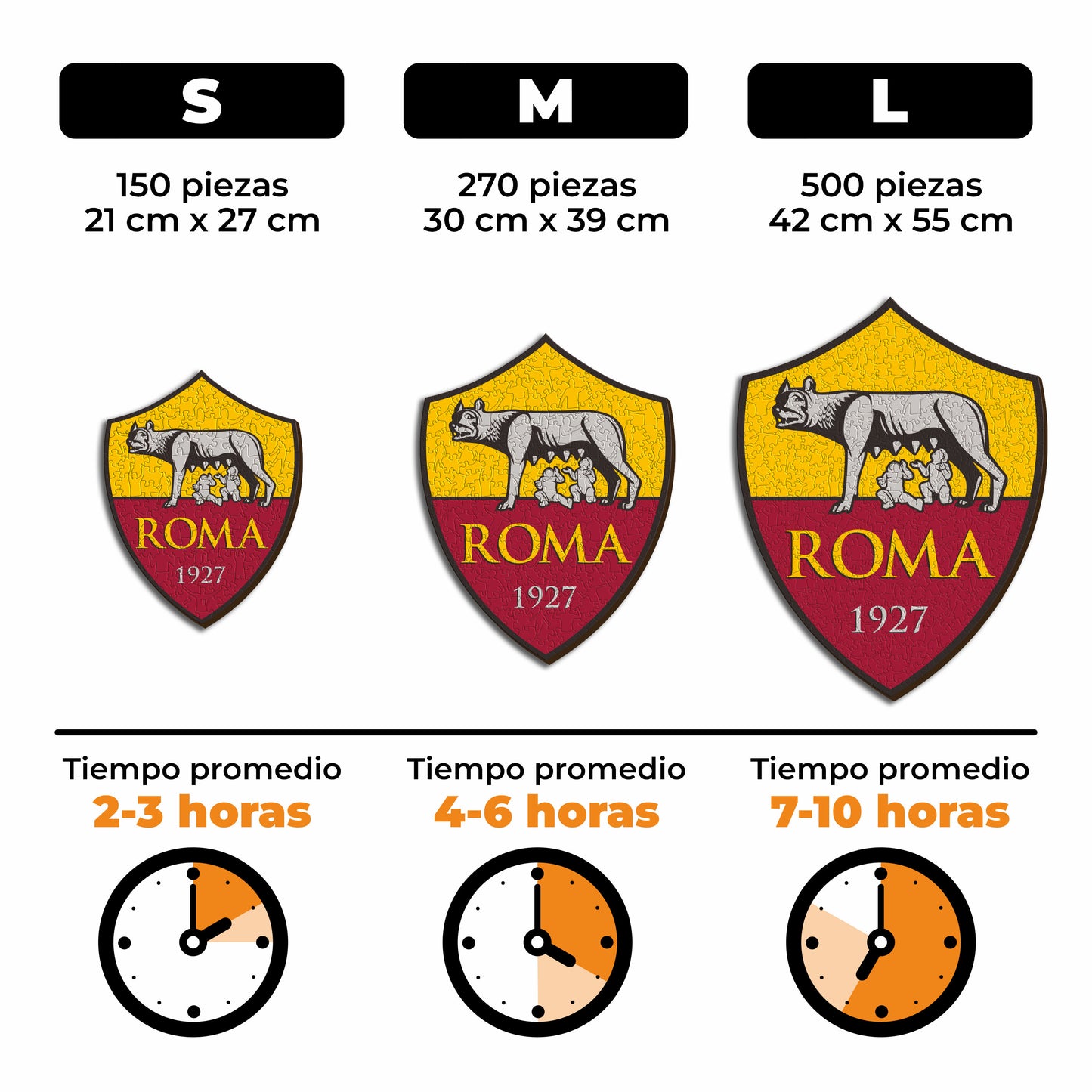 AS Roma® Logo - Rompecabezas de Madera