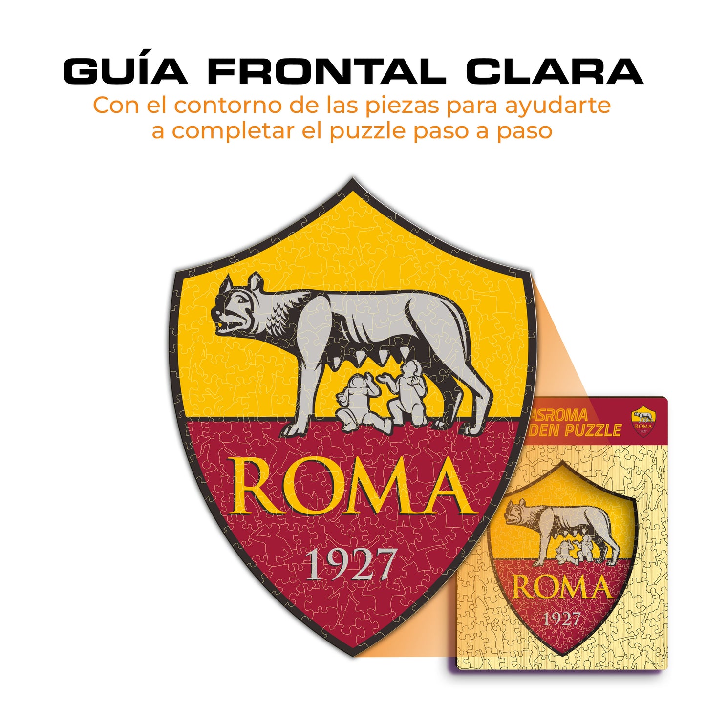 AS Roma® Logo - Rompecabezas de Madera