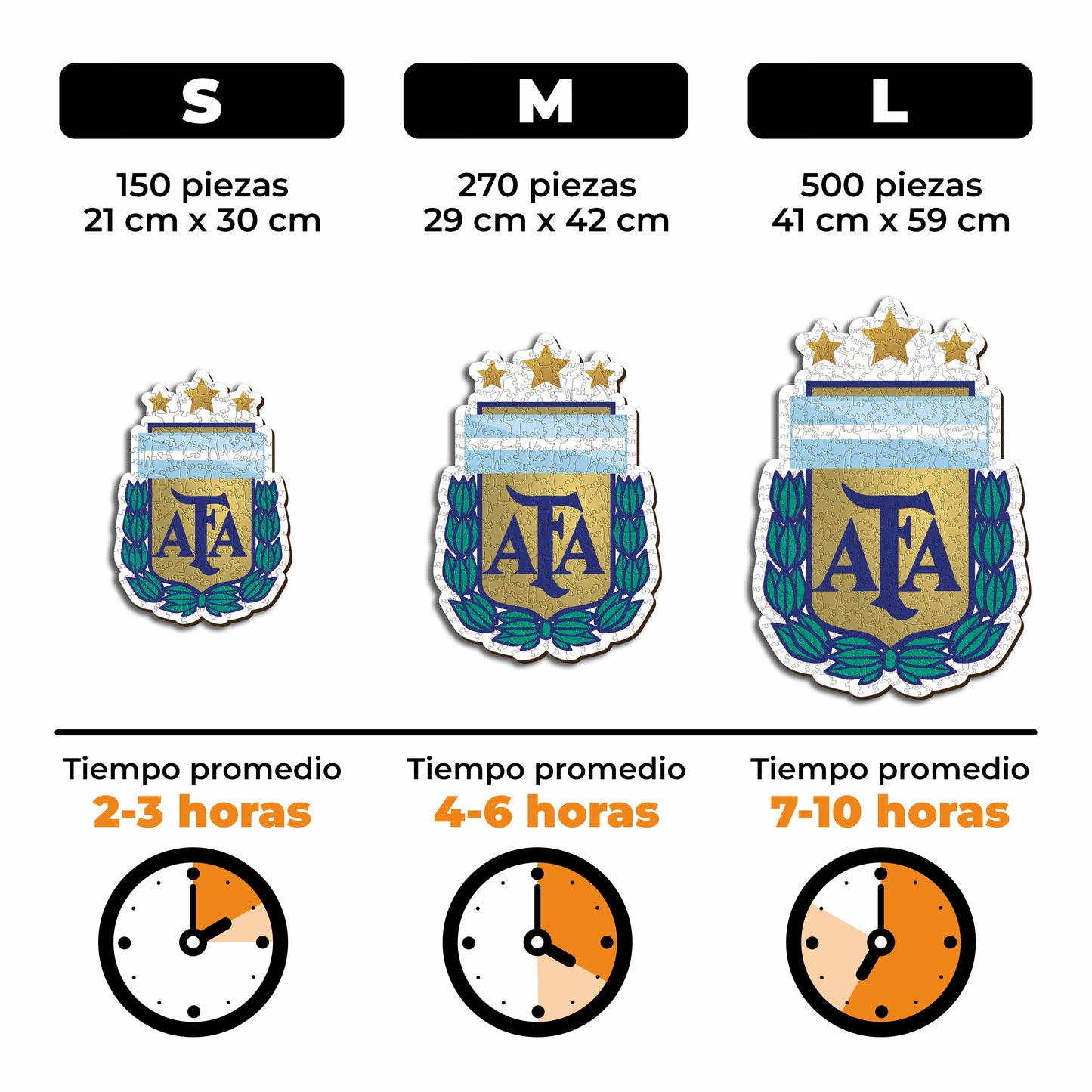 Selección Argentina® Logo - Rompecabezas de Madera