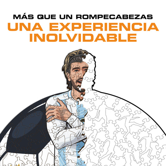 Rodrigo de Paul - Rompecabezas de Madera