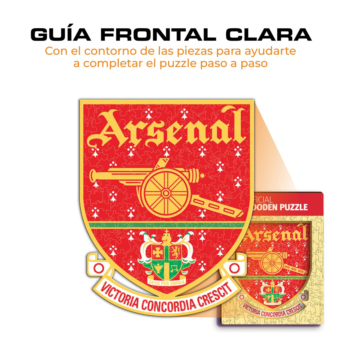 Arsenal FC® Retro Logo - Rompecabezas de Madera
