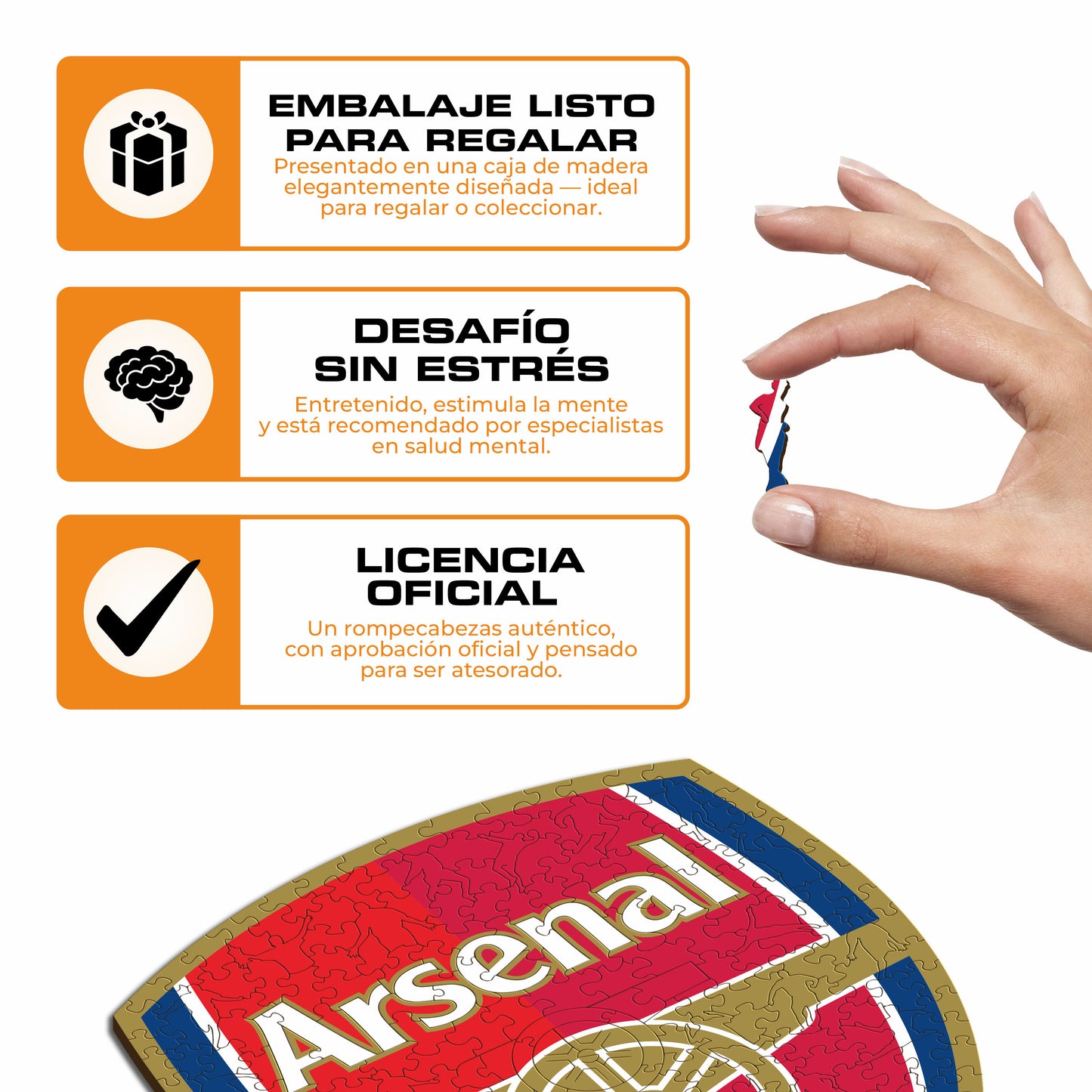 Arsenal FC® Logo - Rompecabezas de Madera