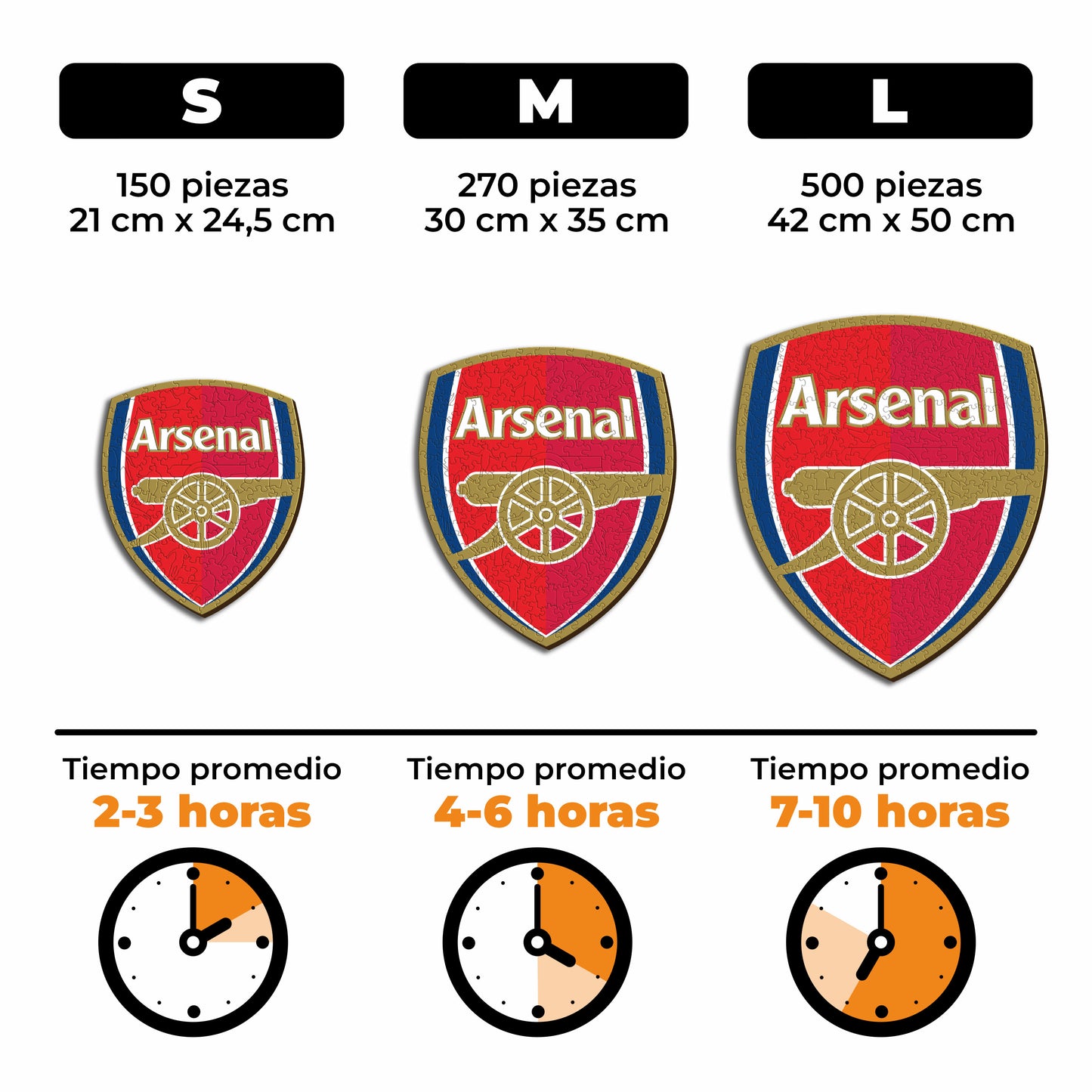 Arsenal FC® Logo - Rompecabezas de Madera