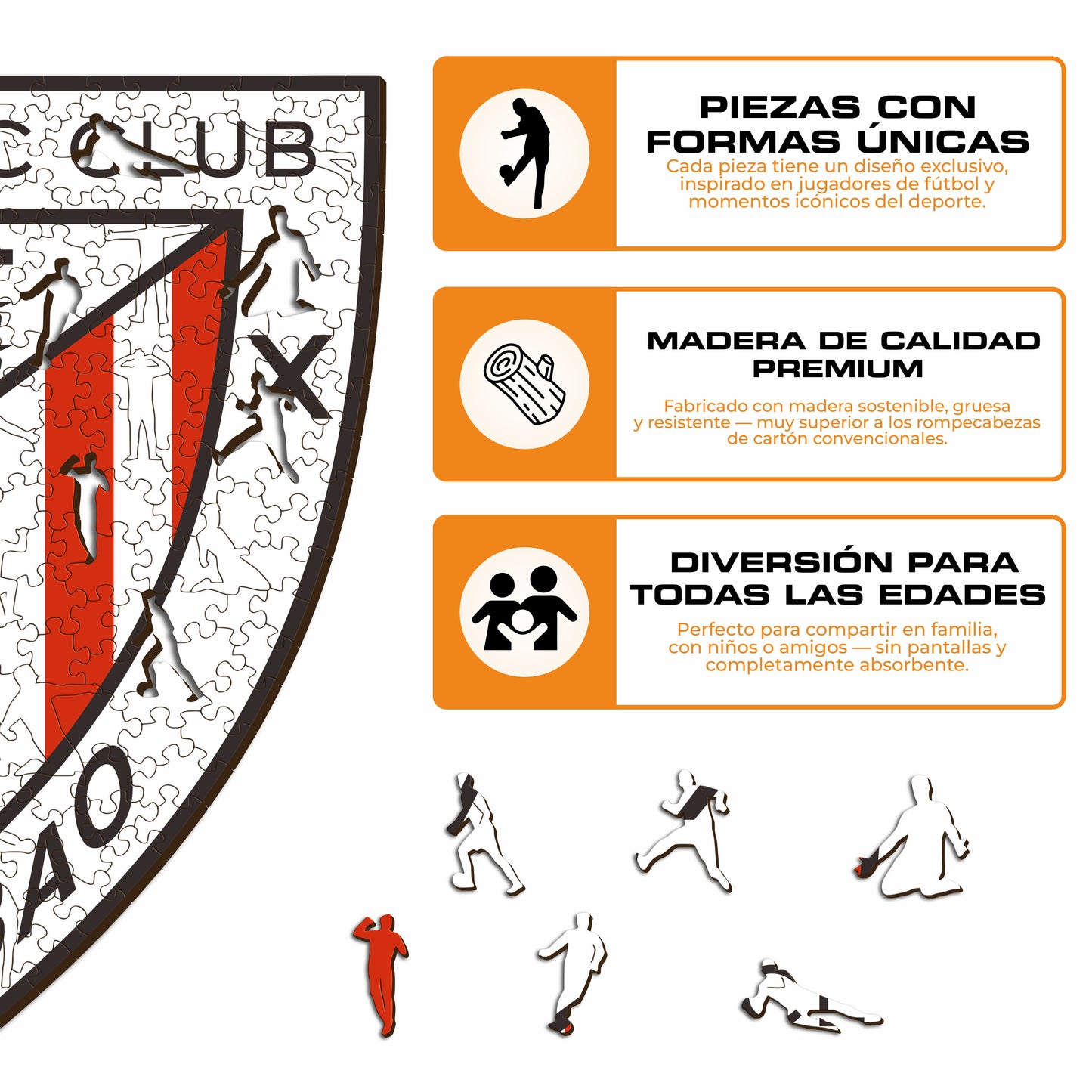 Athletic Club® Logo - Rompecabezas de Madera