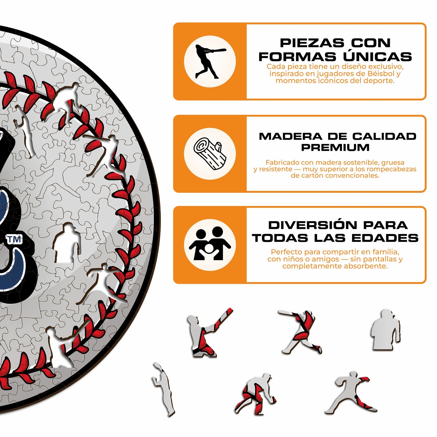 Atlanta Braves™ - Rompecabezas de Madera
