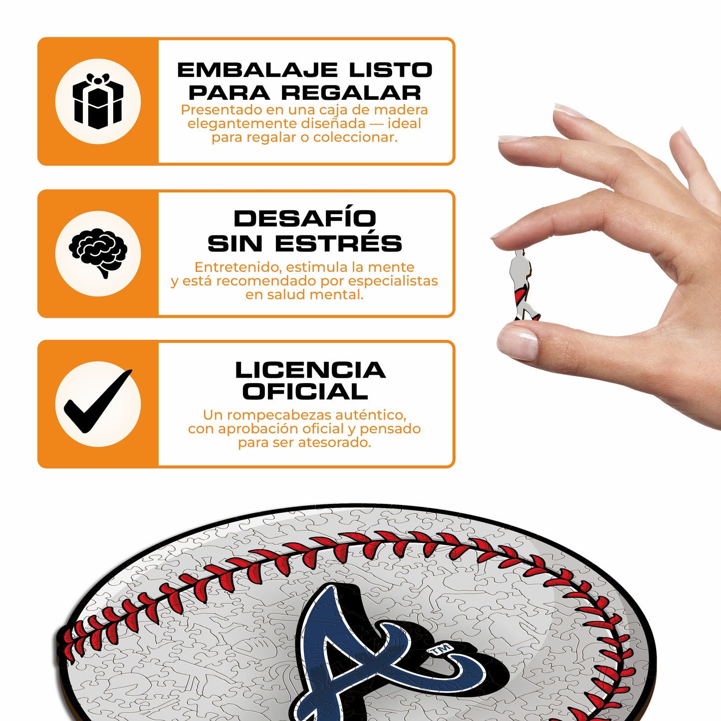 Atlanta Braves™ - Rompecabezas de Madera