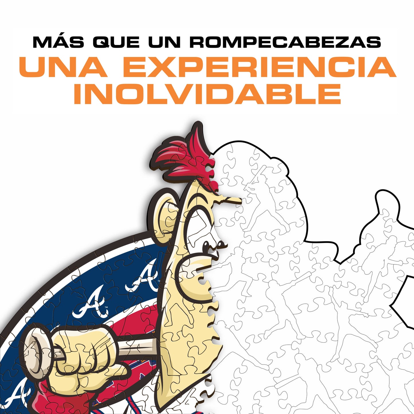 Atlanta Braves™ Mascota - Rompecabezas de Madera