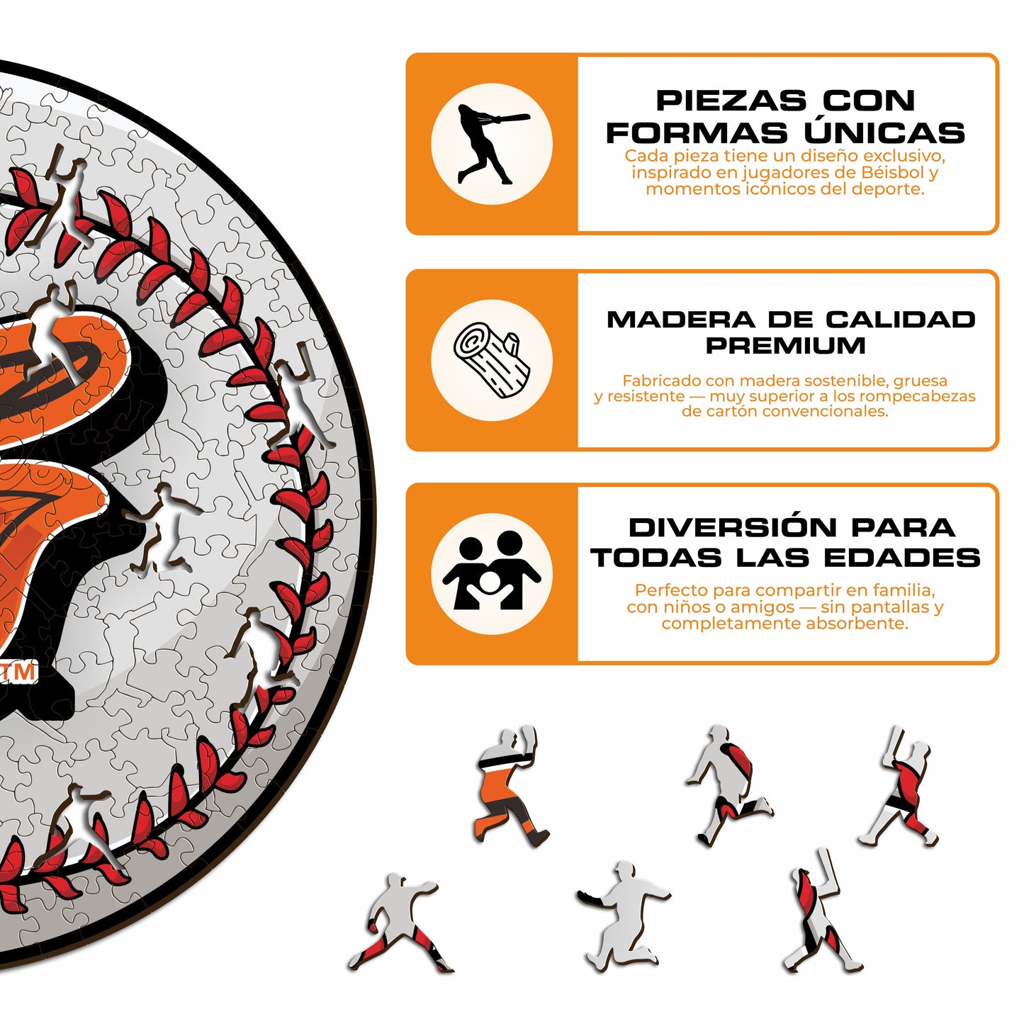 Baltimore Orioles™ - Rompecabezas de Madera