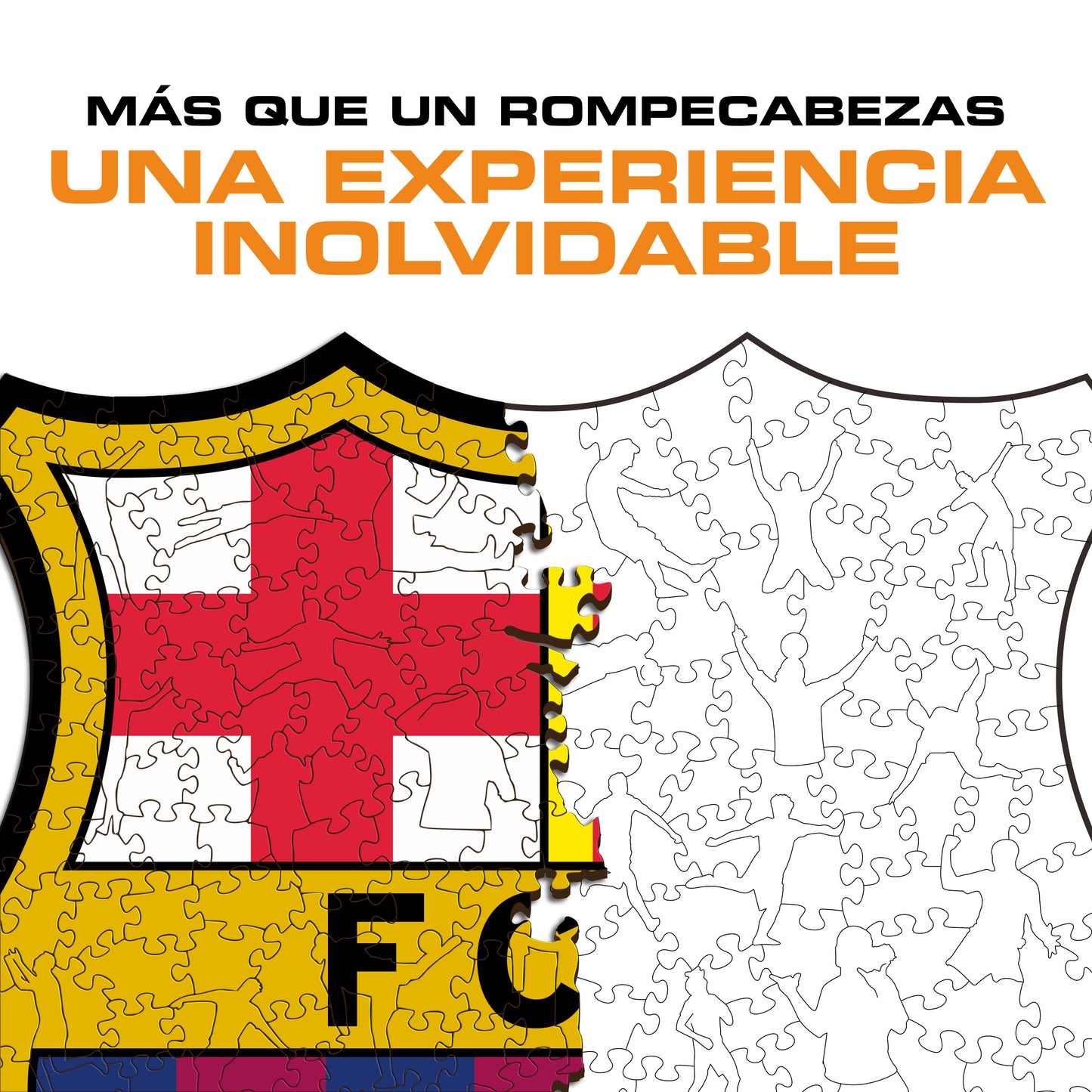 FC Barcelona® Logo - Rompecabezas de Madera