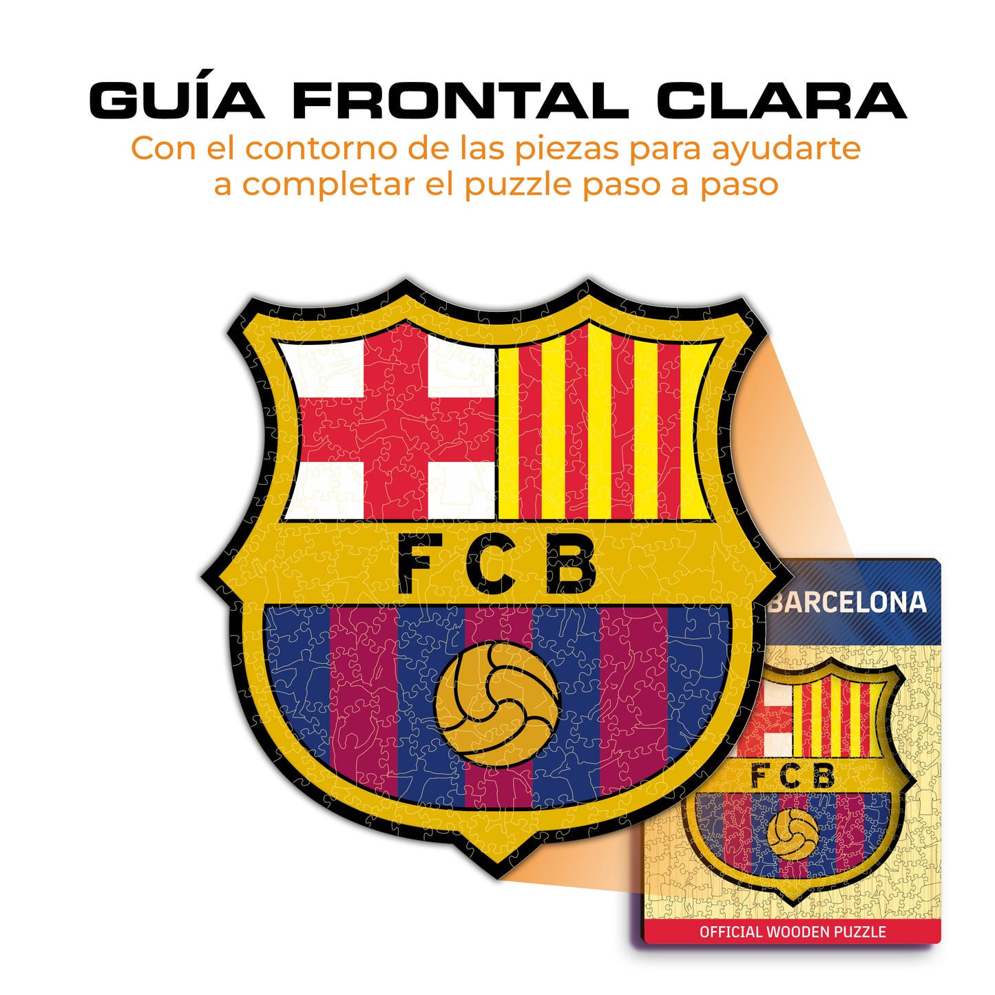 FC Barcelona® Logo - Rompecabezas de Madera