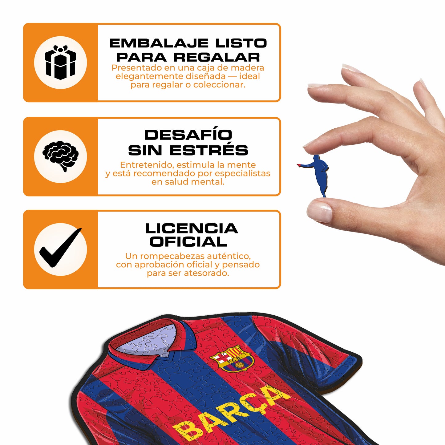 FC Barcelona® Camiseta - Rompecabezas de Madera