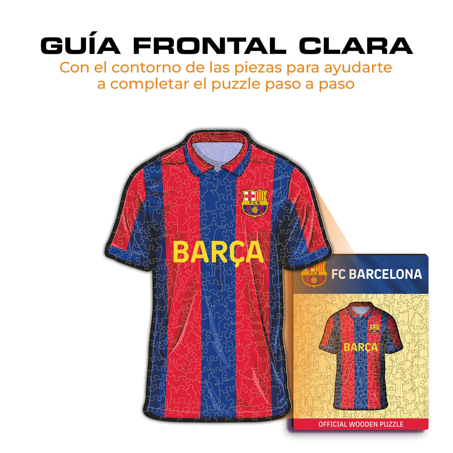 FC Barcelona® Camiseta - Rompecabezas de Madera