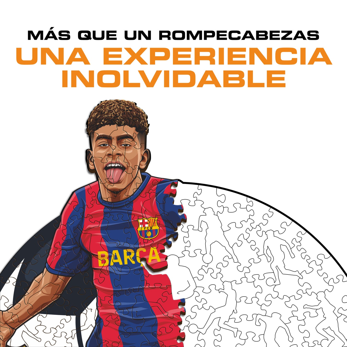 Lamine Yamal - Rompecabezas de Madera