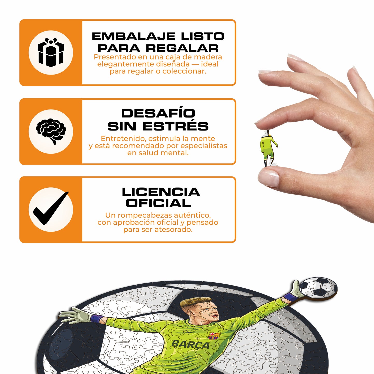 Marc-André Ter Stegen - Rompecabezas de Madera