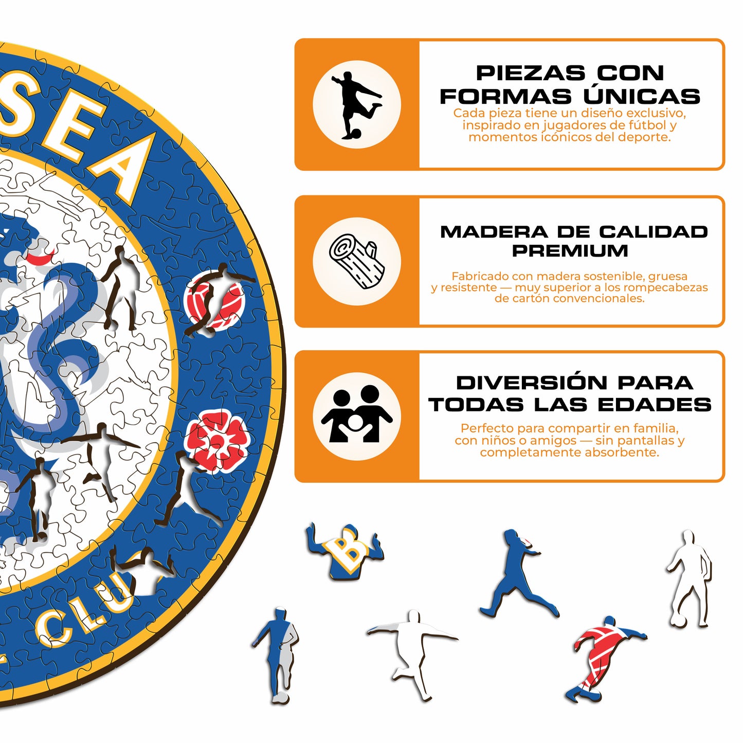 Chelsea FC® Logo - Rompecabezas de Madera
