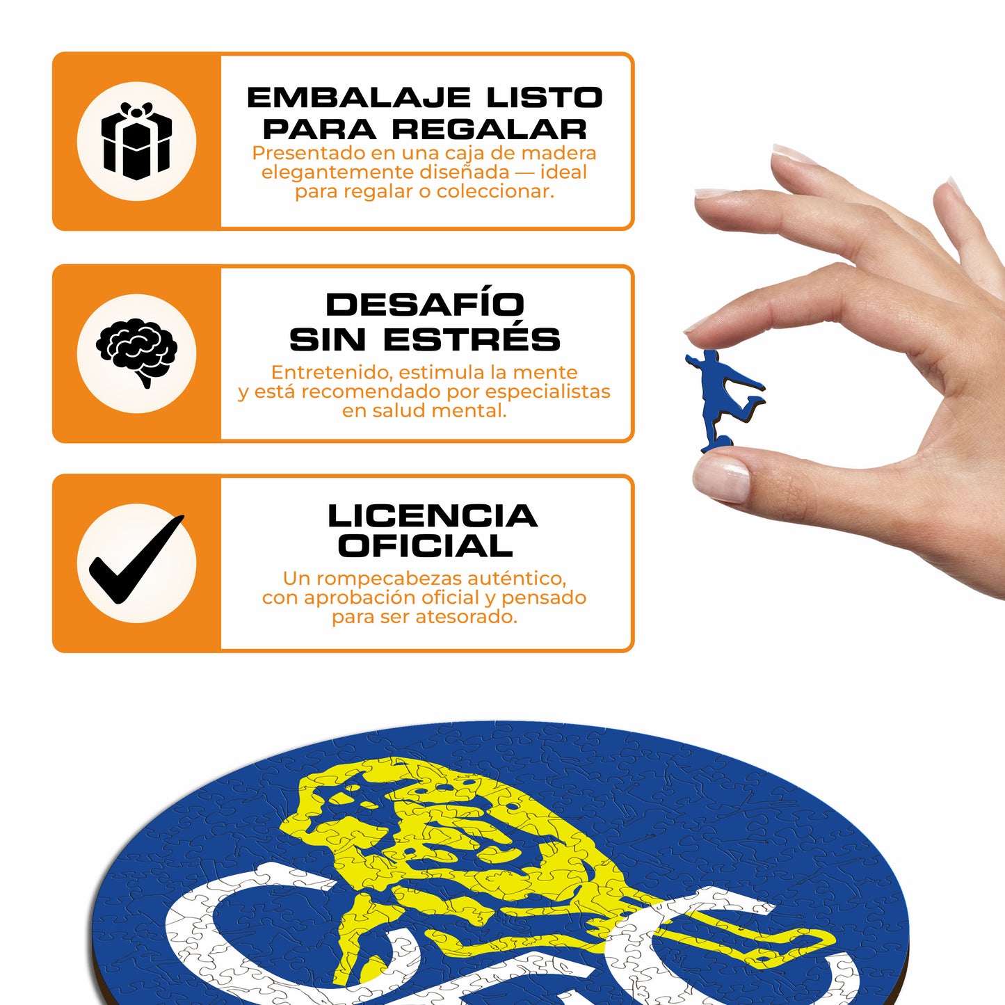 Chelsea FC® Retro Logo - Rompecabezas de Madera