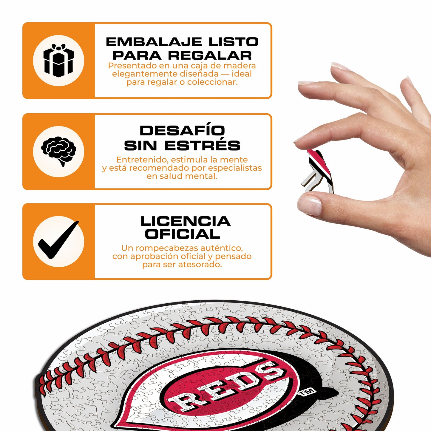 Cincinnati Reds™ - Rompecabezas de Madera