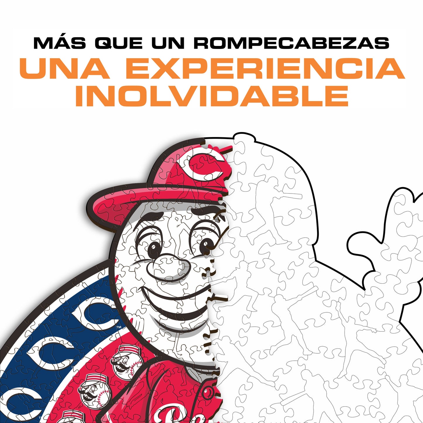 Cincinnati Reds™ Mascota - Rompecabezas de Madera