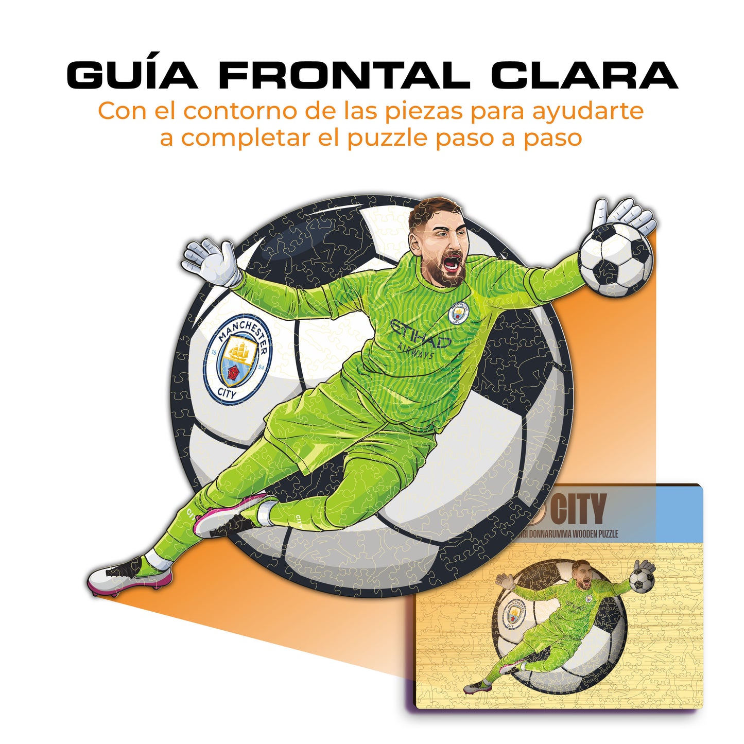 Gianluigi Donnarumma - Rompecabezas de Madera