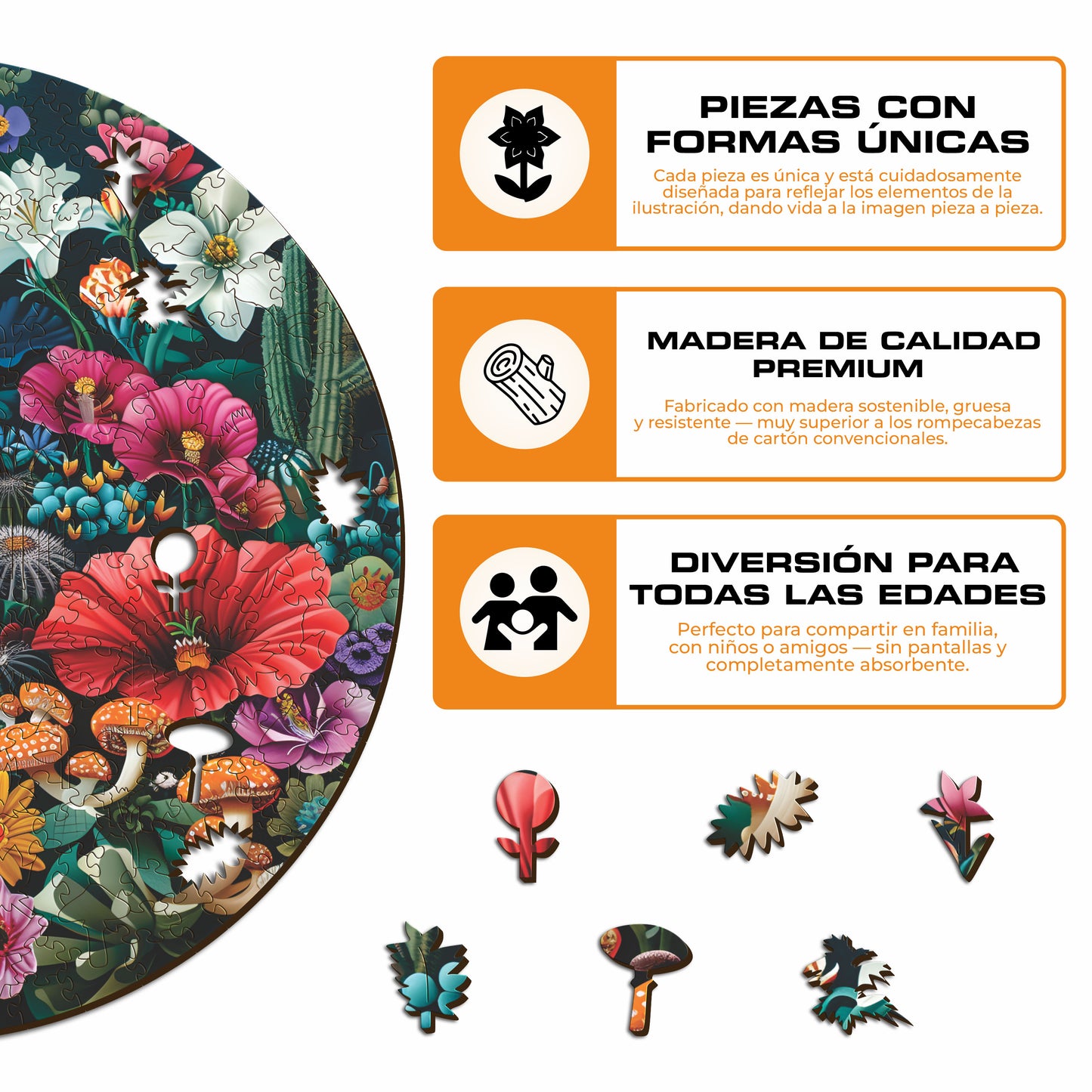 Bosque Encantadoz - Rompecabezas de Madera