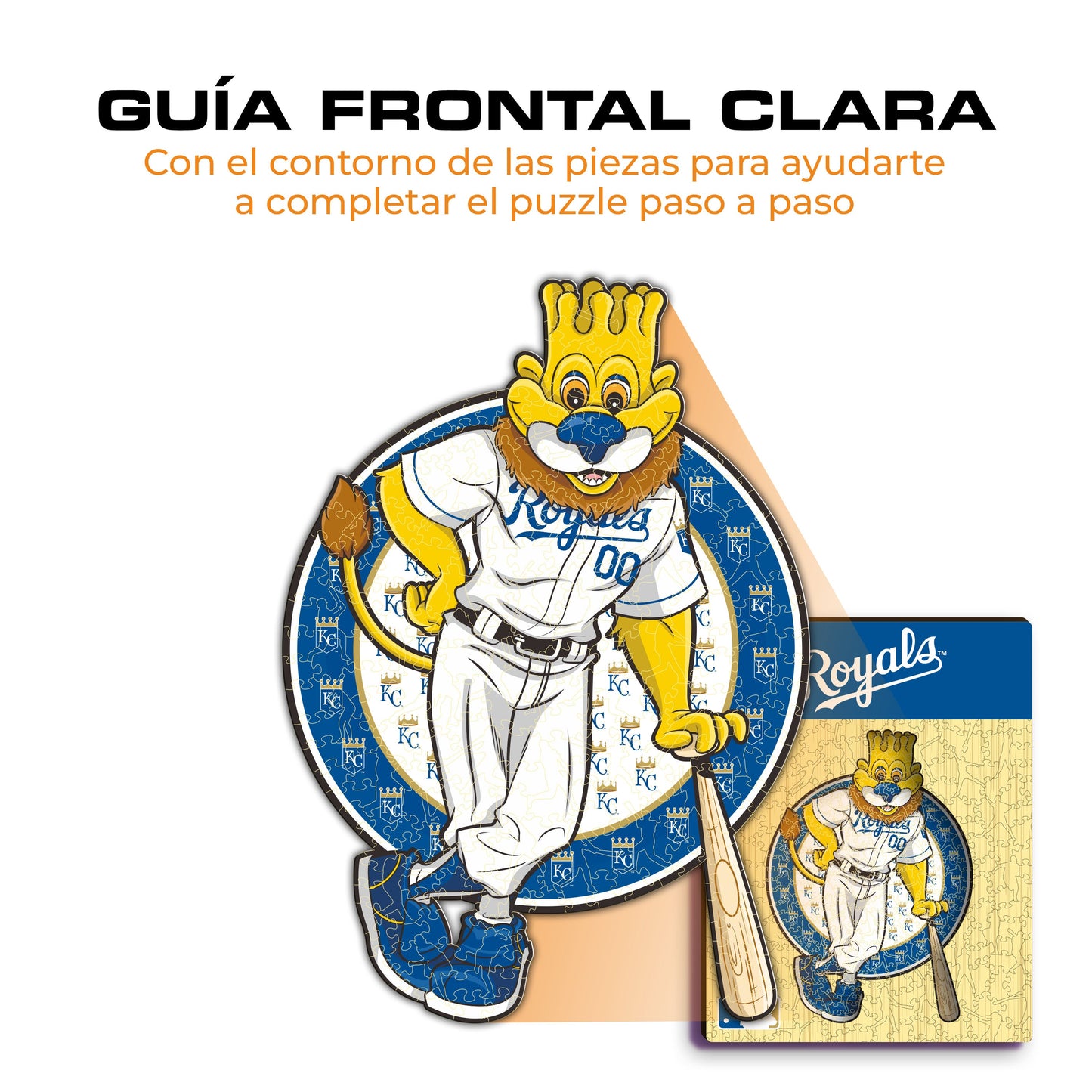 Kansas City Royals™ Mascota - Rompecabezas de Madera