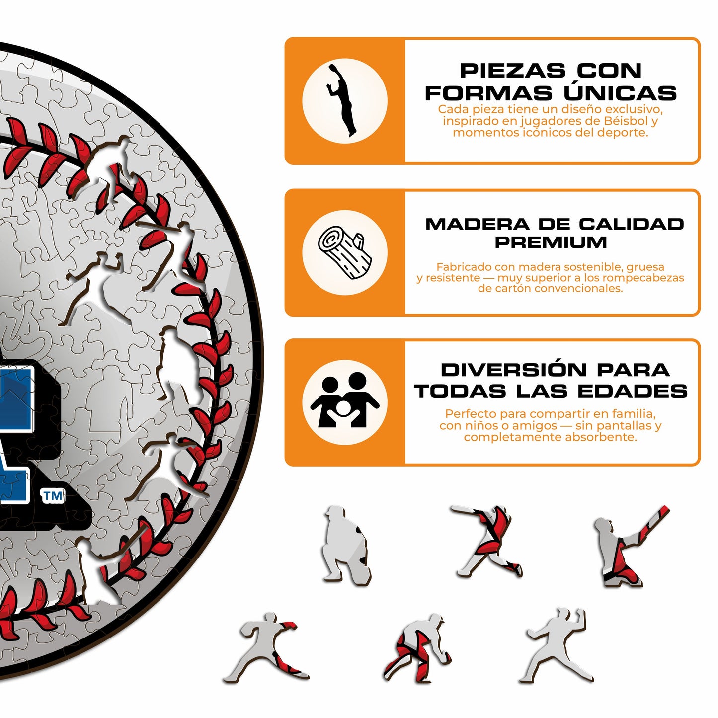 Los Angeles Dodgers™ - Rompecabezas de Madera
