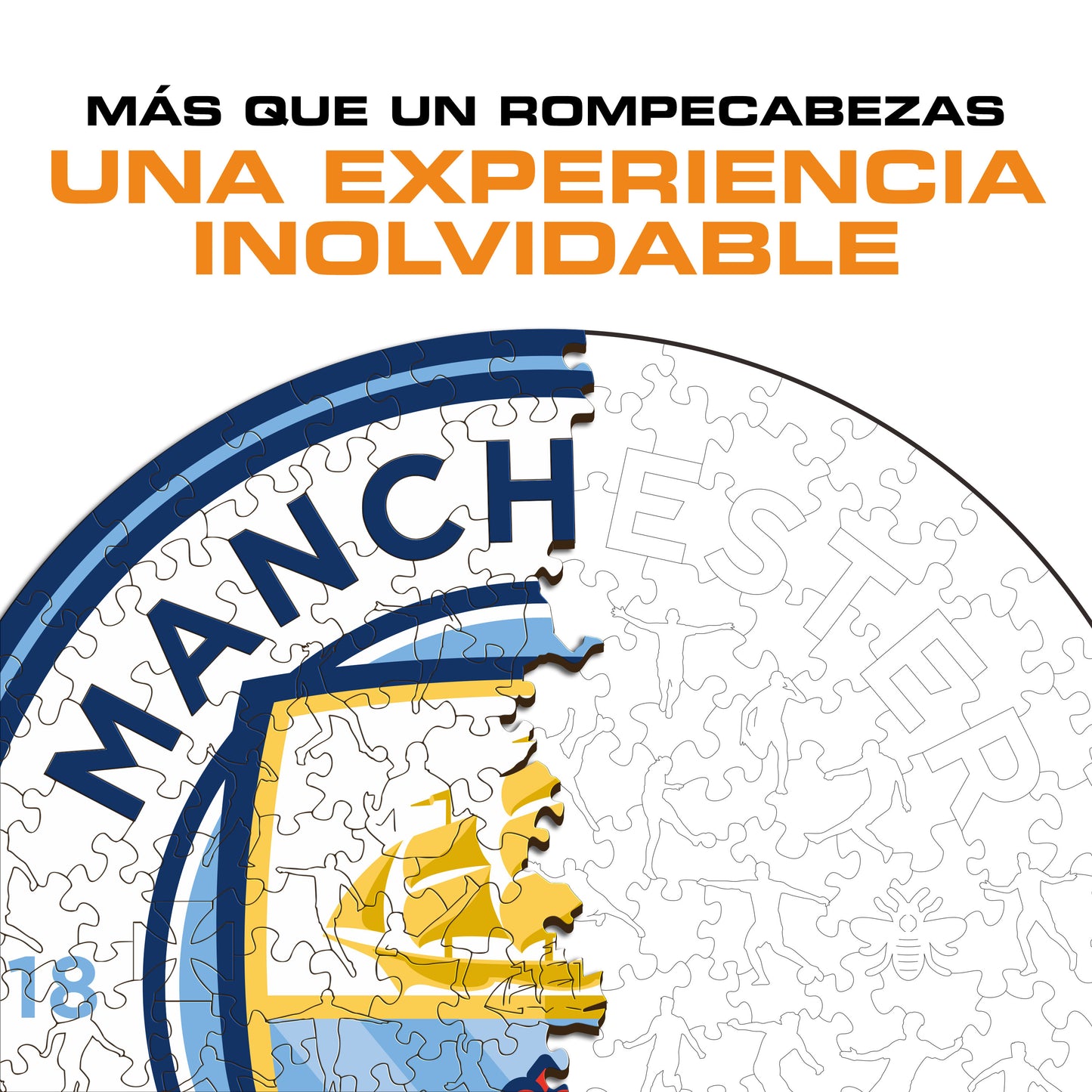 Manchester City FC® Logo - Rompecabezas de Madera