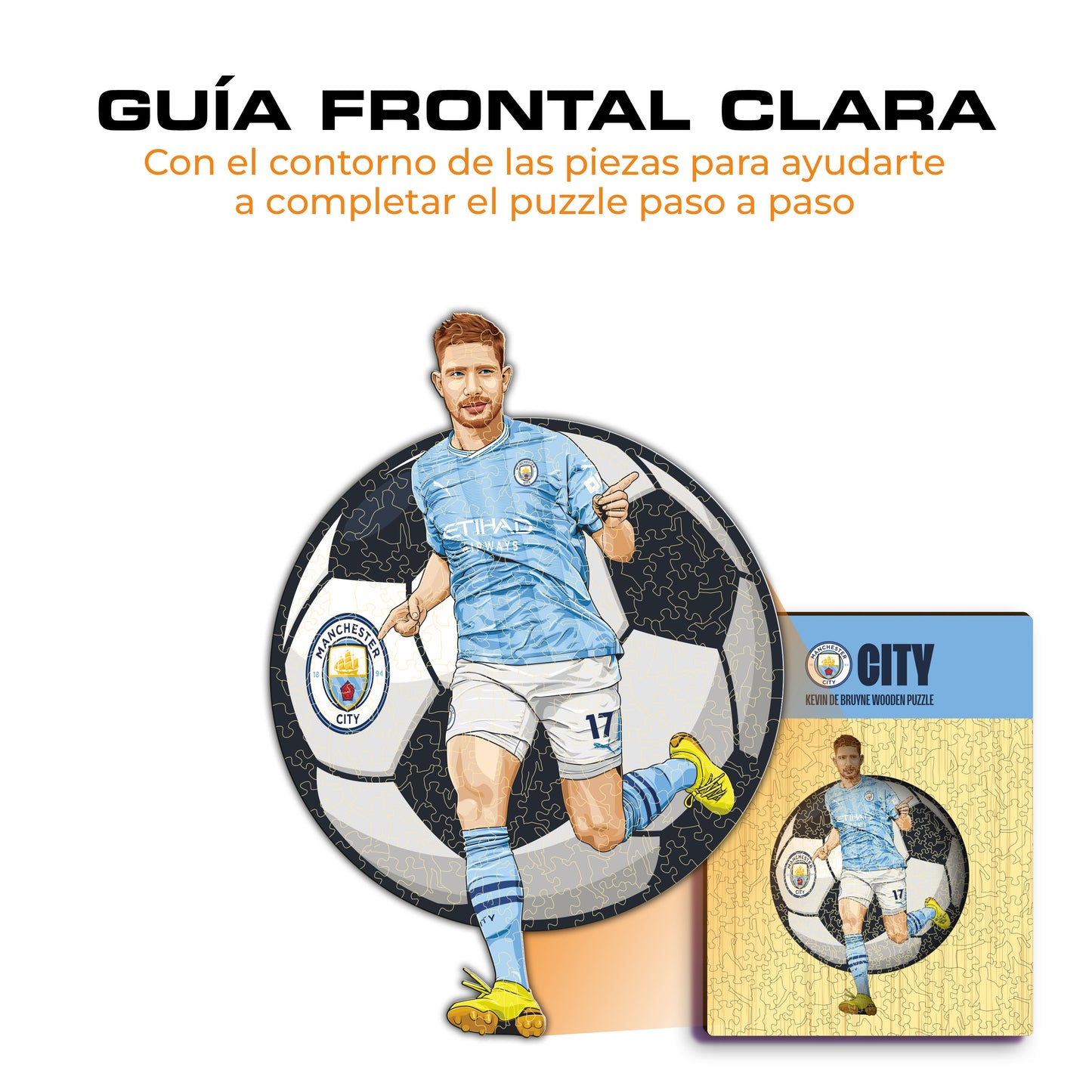 Kevin De Bruyne - Rompecabezas de Madera