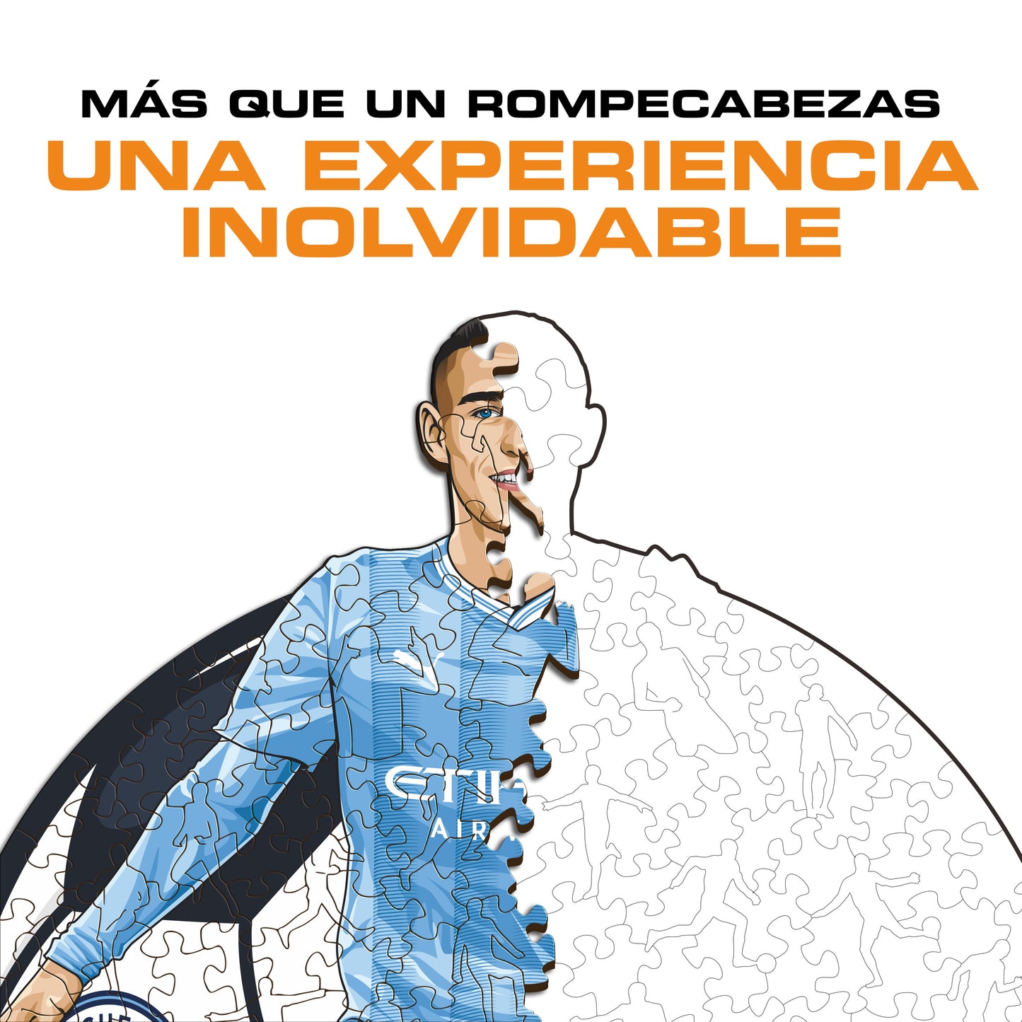 Phil Foden - Rompecabezas de Madera