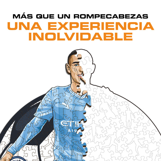 Phil Foden - Rompecabezas de Madera
