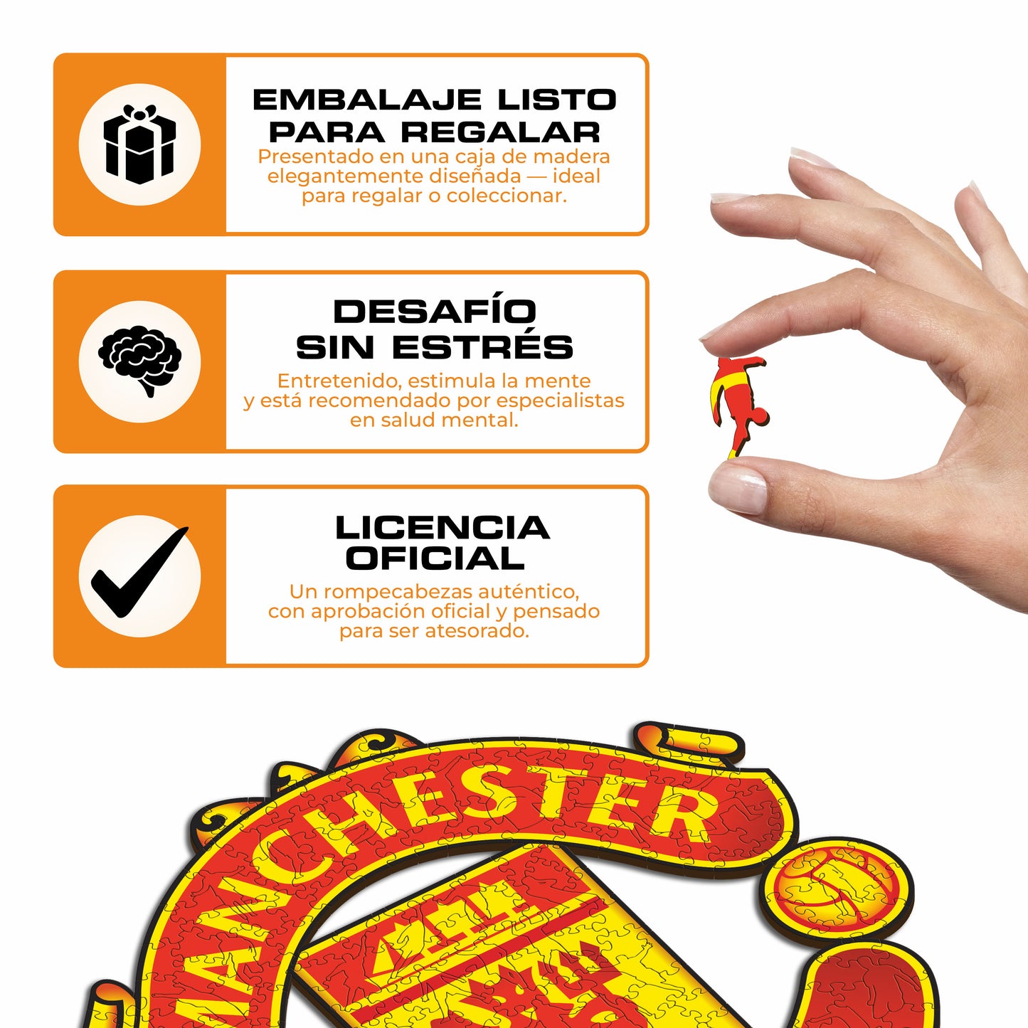 Manchester United FC® Logo - Rompecabezas de Madera