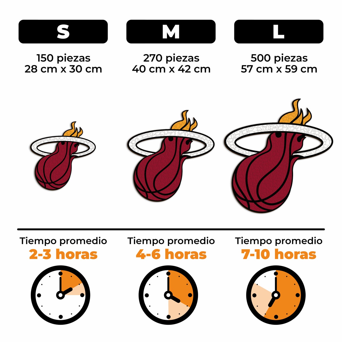 Miami Heat™ - Rompecabezas de Madera