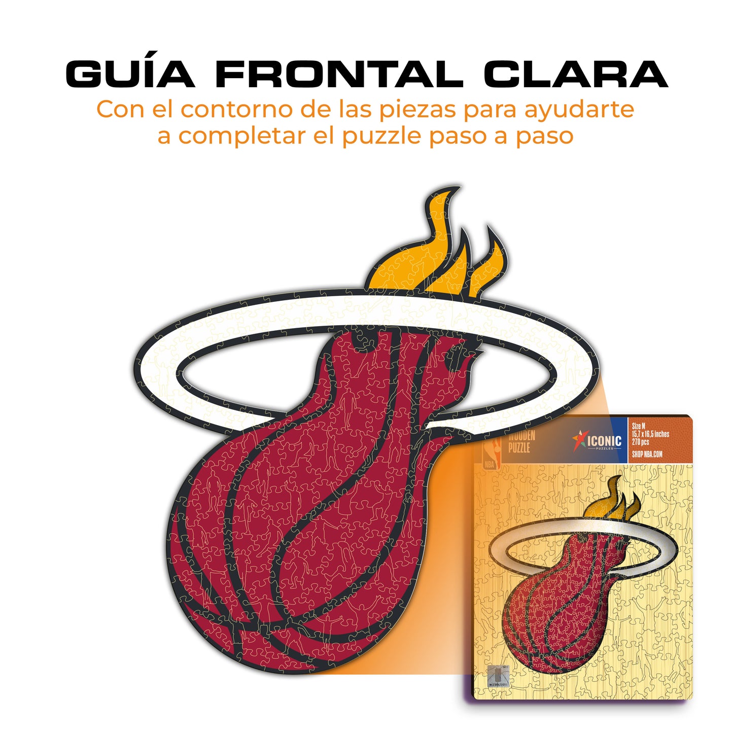 Miami Heat™ - Rompecabezas de Madera