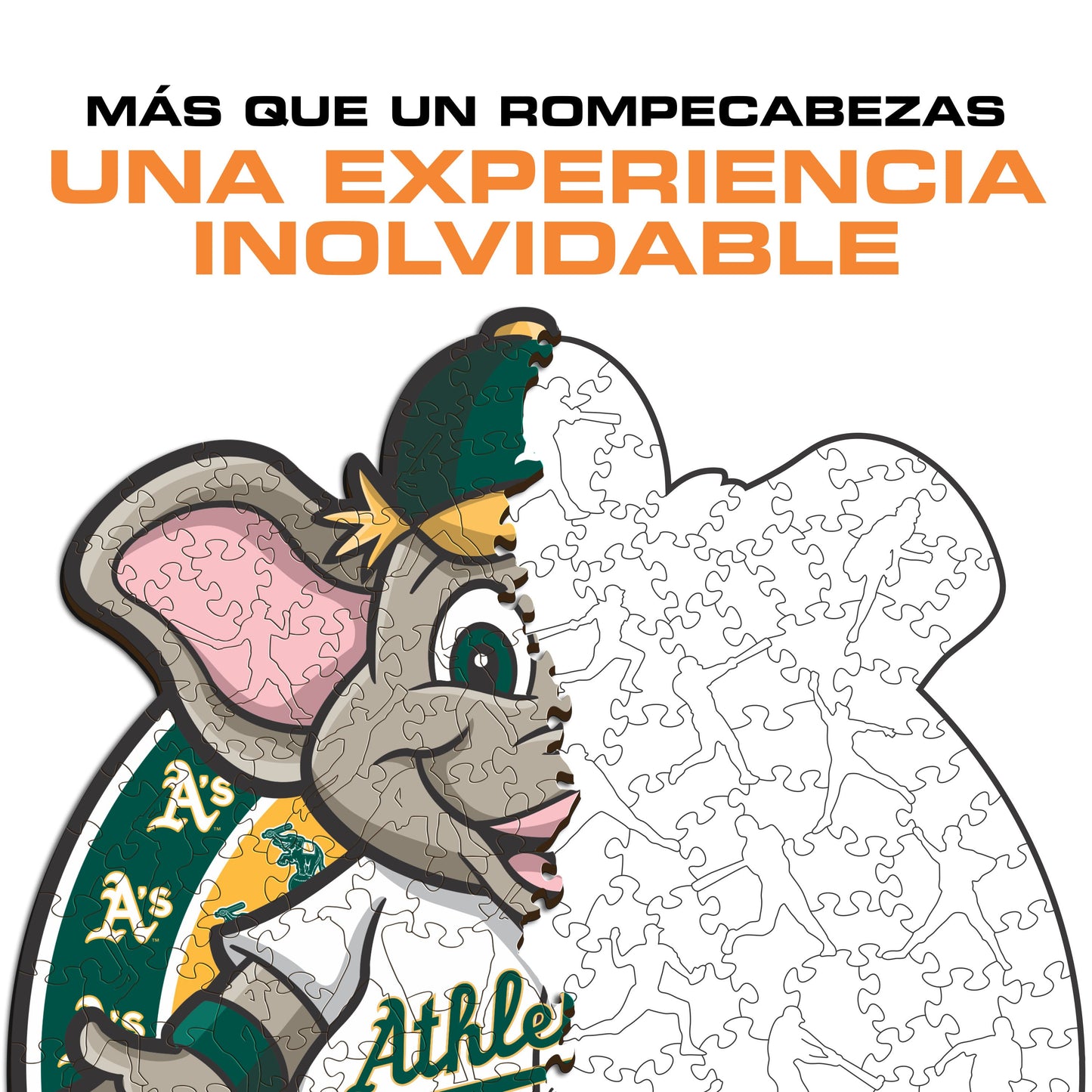 Oakland Athletics™ Mascota - Rompecabezas de Madera