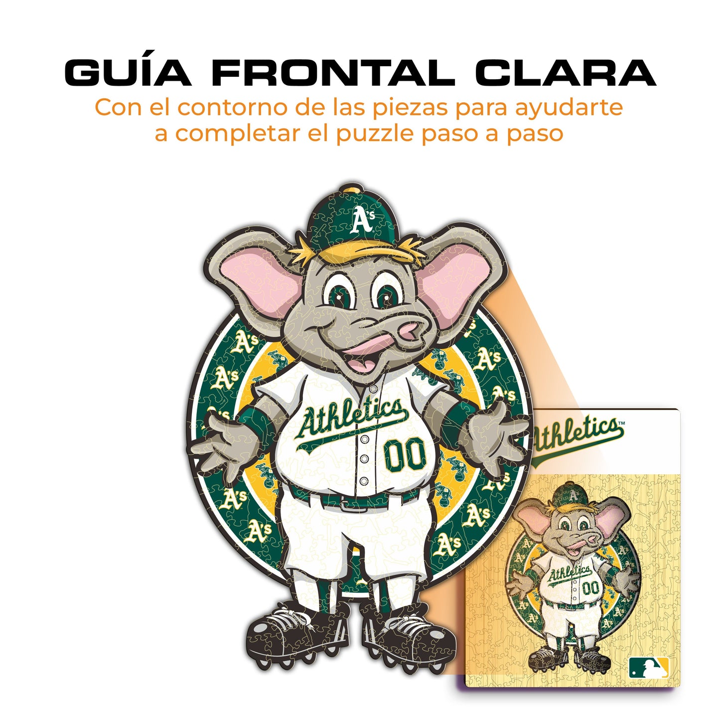 Oakland Athletics™ Mascota - Rompecabezas de Madera