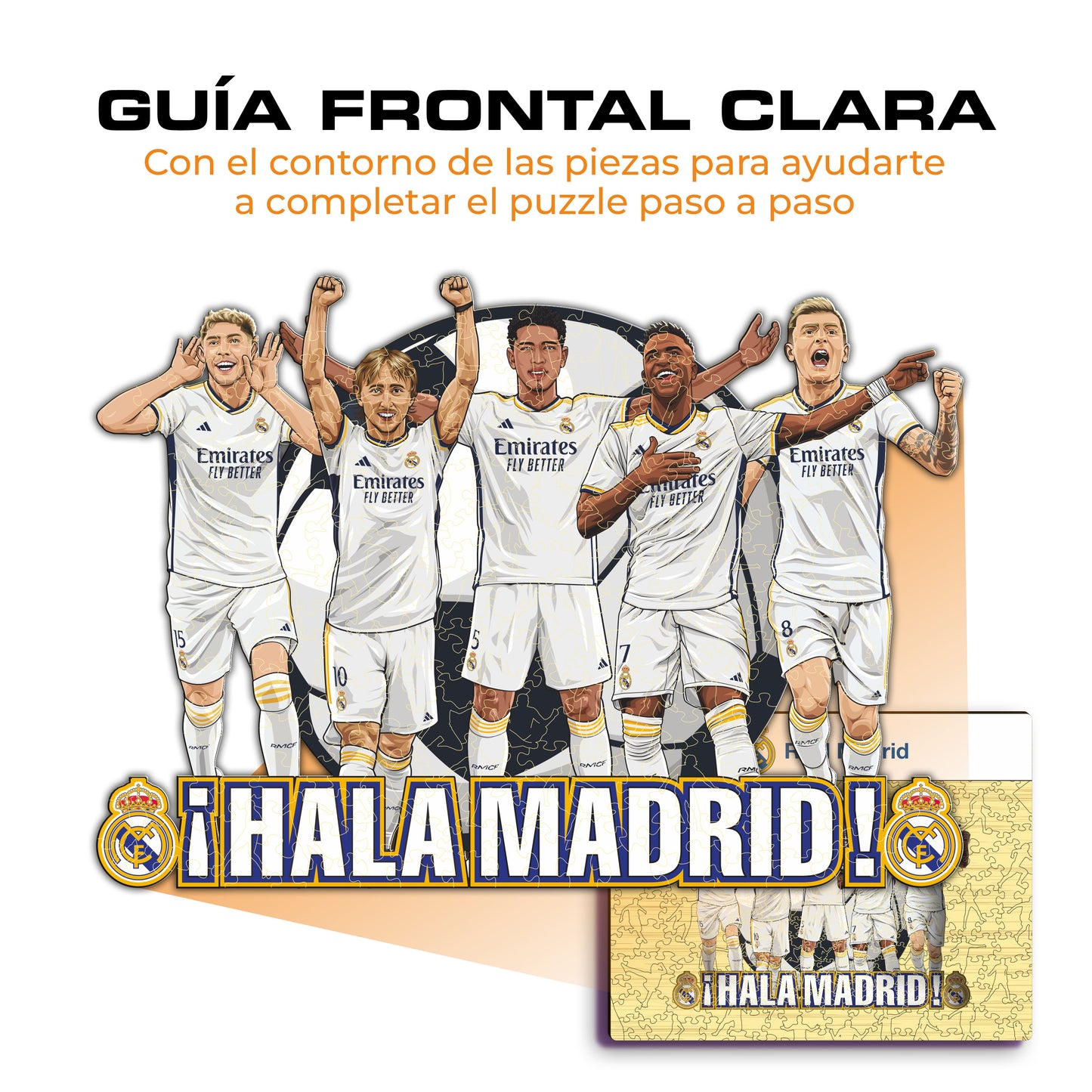 5 Jugadores Real Madrid CF® - Rompecabezas de Madera