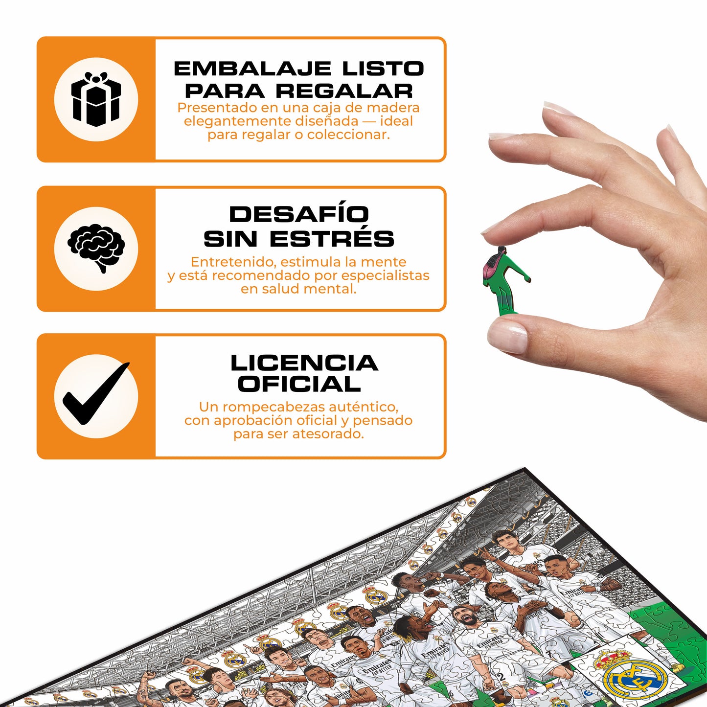 2 PACK Real Madrid CF® Logo + Equipo