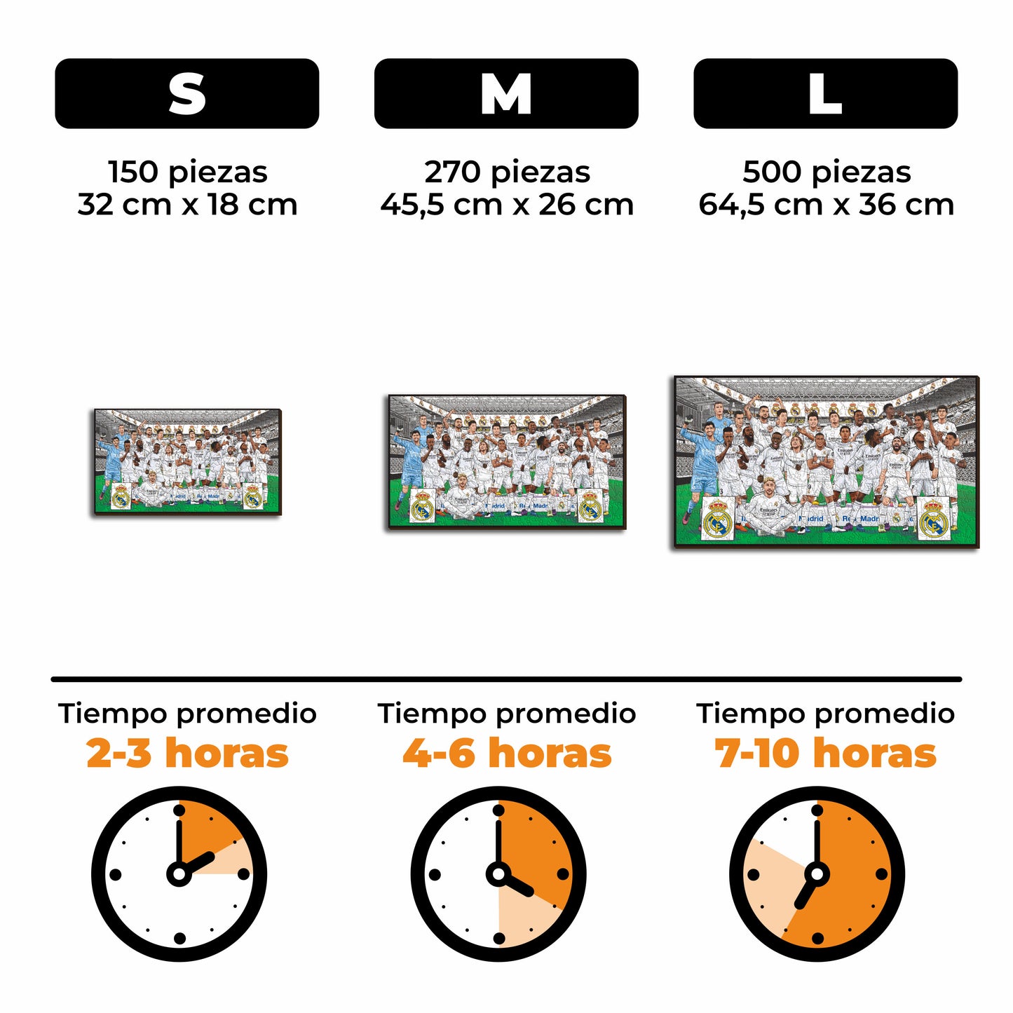 Equipo Real Madrid CF® - Rompecabezas de Madera