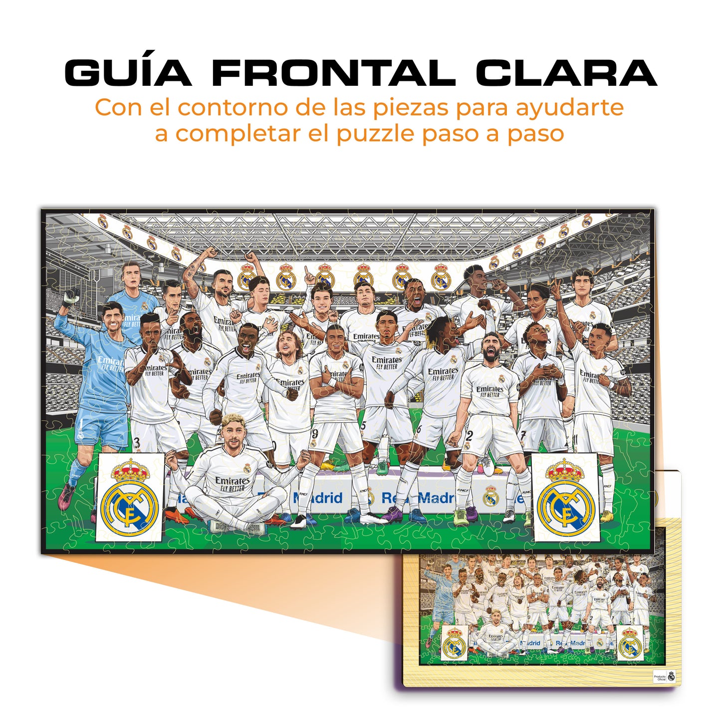 2 PACK Real Madrid CF® Logo + Equipo