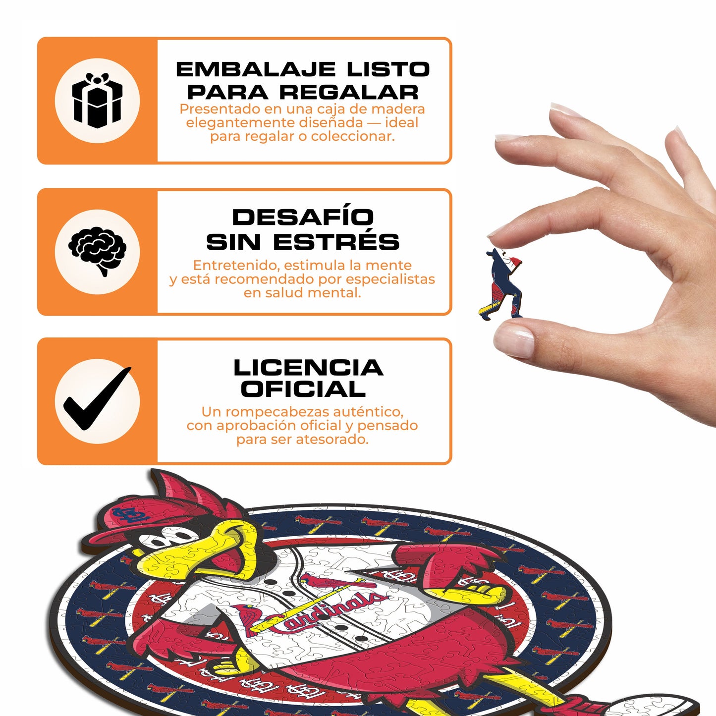 St. Louis Cardinals™ Mascota - Rompecabezas de Madera