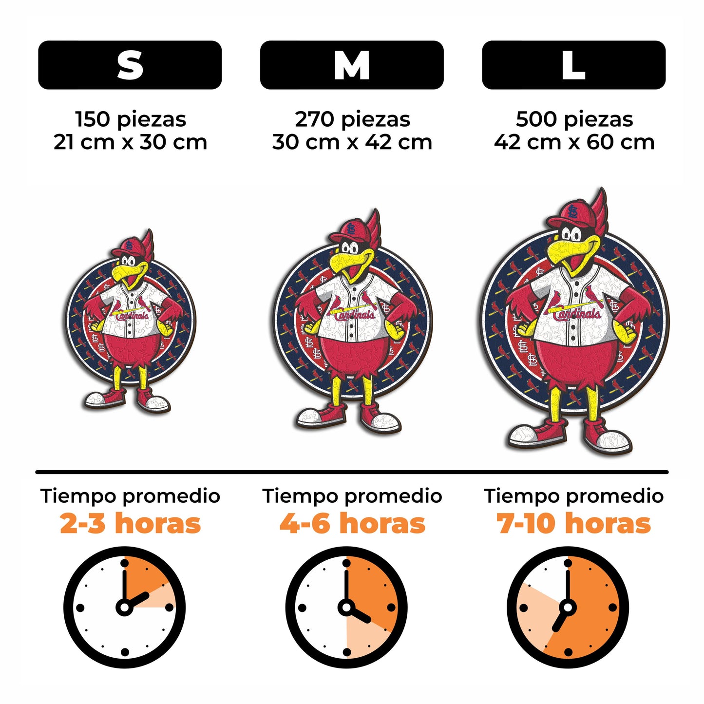 St. Louis Cardinals™ Mascota - Rompecabezas de Madera