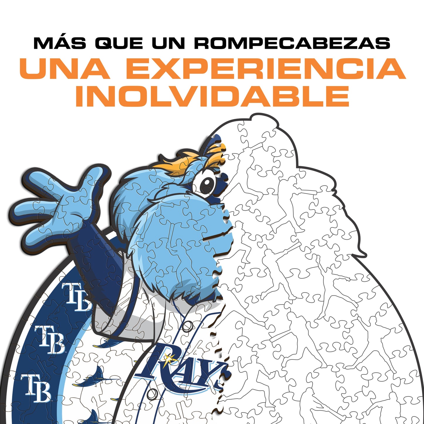 Tampa Bay Rays™ Mascota - Rompecabezas de Madera