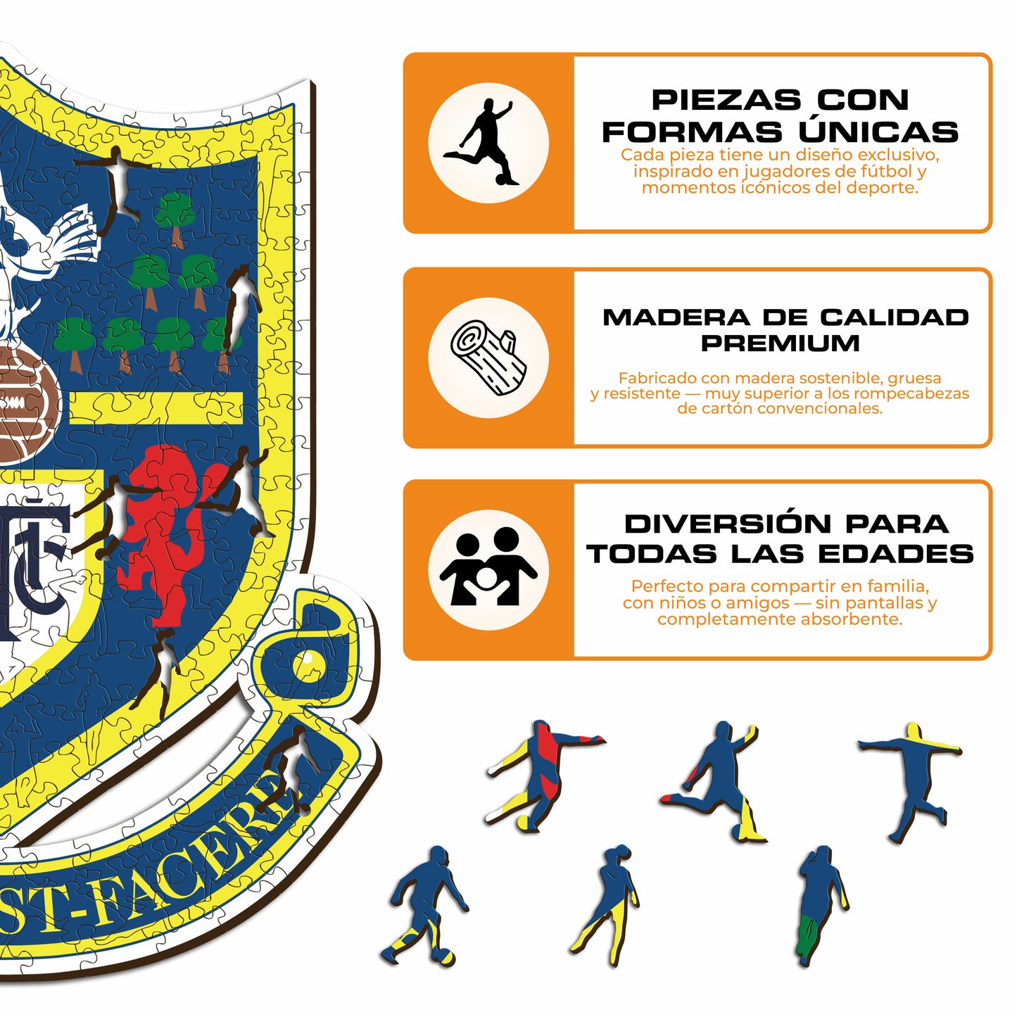 Tottenham Hotspur FC® Retro Logo - Rompecabezas de Madera