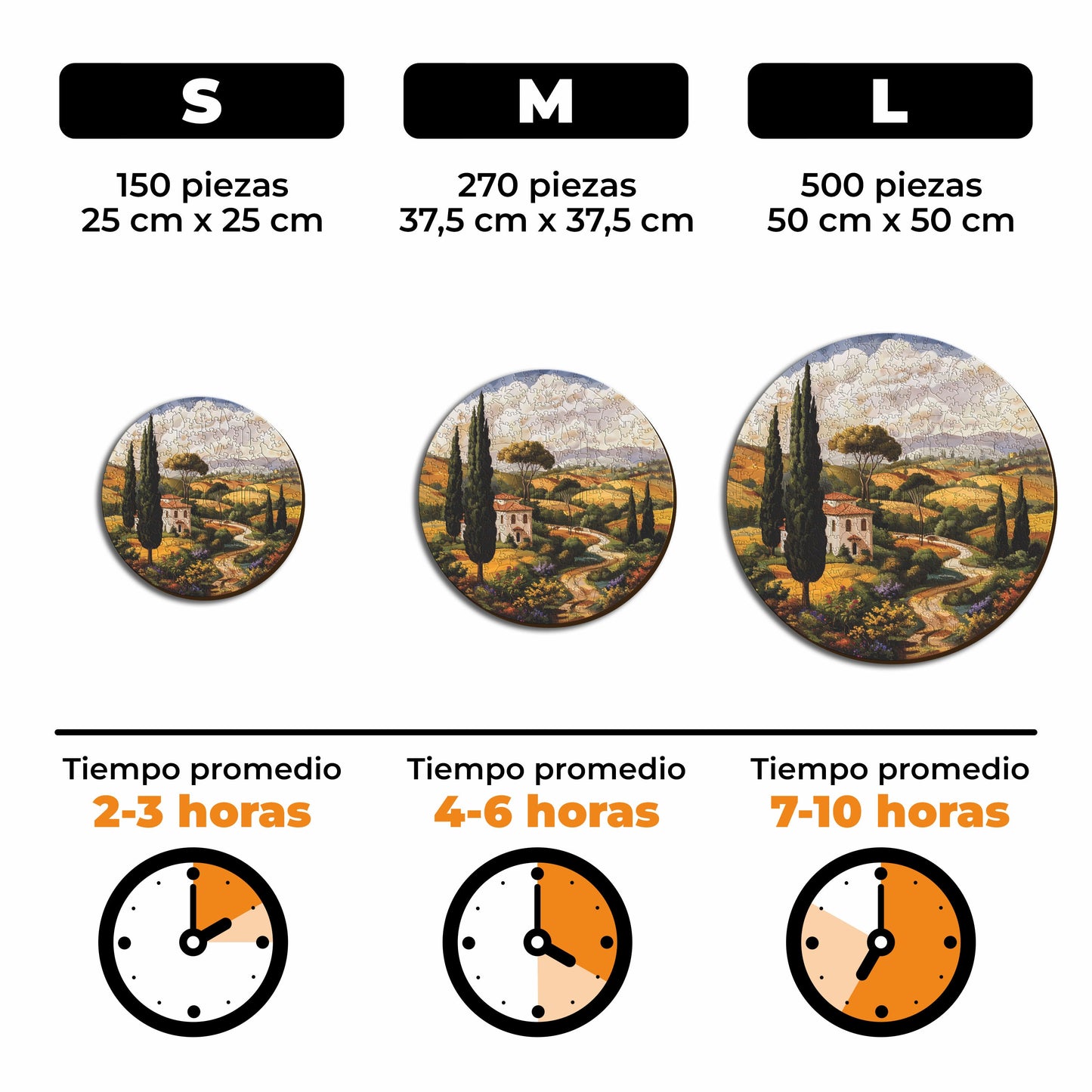 Toscana - Rompecabezas de Madera