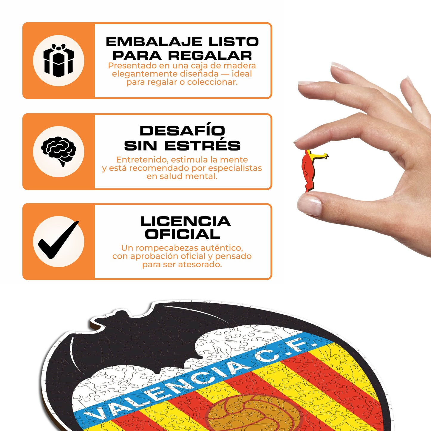 Valencia CF® Logo - Rompecabezas de Madera