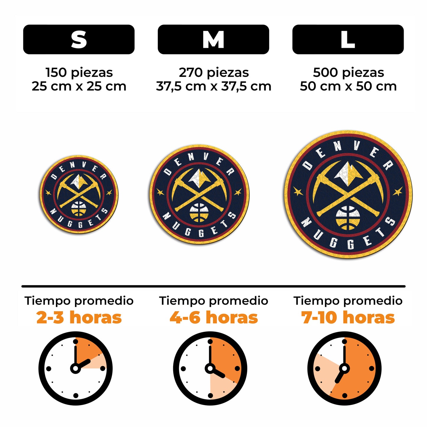 Denver Nuggets™ - Rompecabezas de Madera