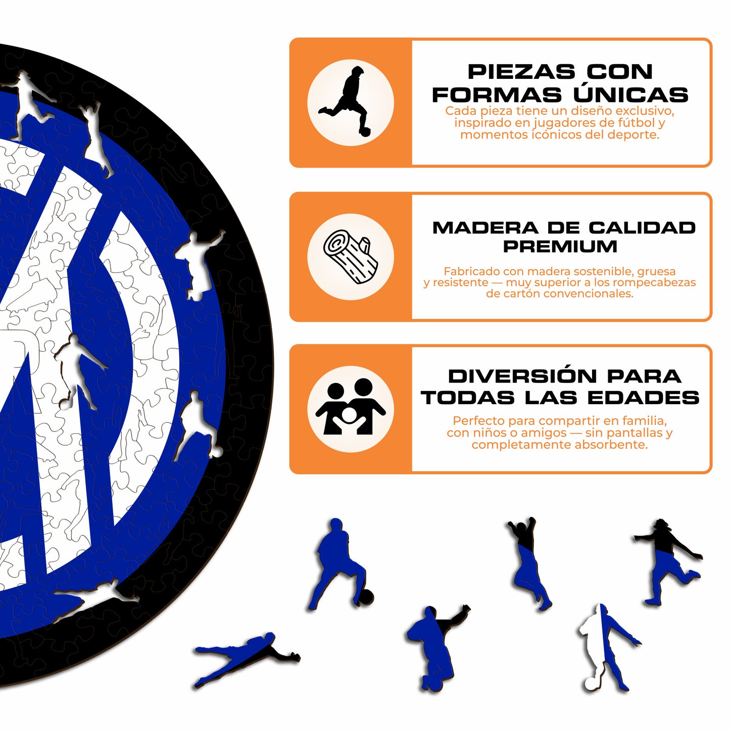 FC Inter® Logo - Rompecabezas de Madera