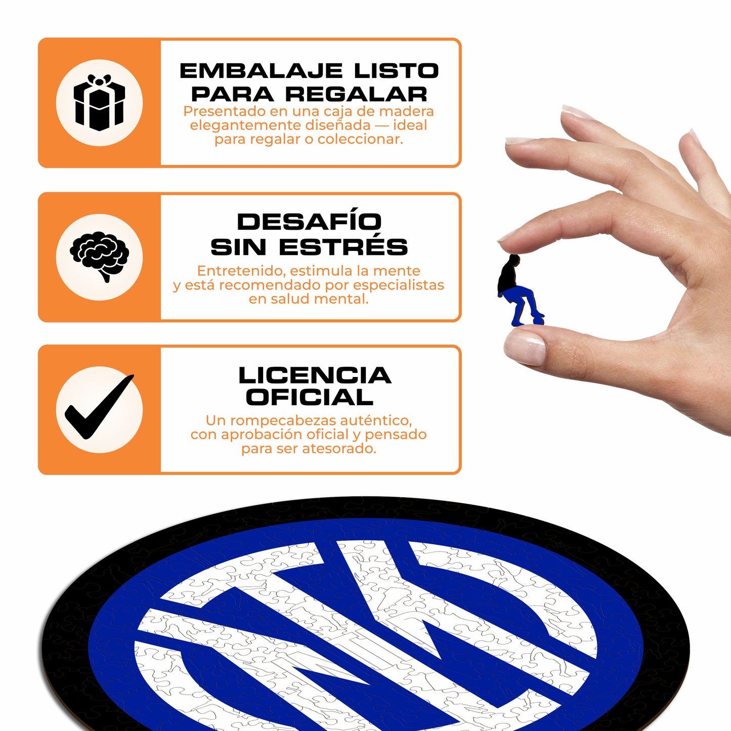 FC Inter® Logo - Rompecabezas de Madera